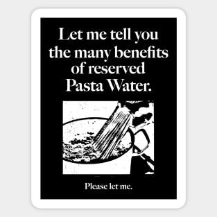 Reserved Pasta Water Sticker